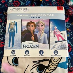 Girls warm underwear set